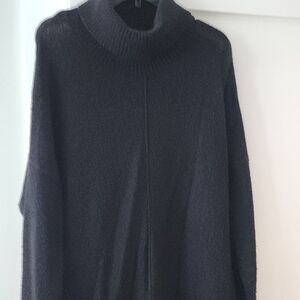 Women's Black Turtleneck Sweater
